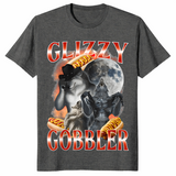 Glizzy gobbler hot dog meme shirt in dark heather