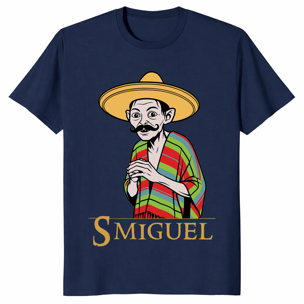 Goblin Wearing Smiguel Sombrero Poncho T Shirt | Funny Fiesta Tee | Cuccico