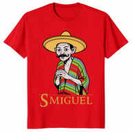 Goblin Wearing Smiguel Sombrero Poncho T Shirt | Funny Fiesta Tee | Cuccico