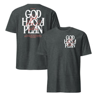 God has a plan shirt dark heather