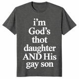 God's gay son shirt in dark heather
