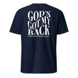 Close-up of God's Got My Back print quality