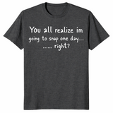 Going to snap shirt in dark heather grey