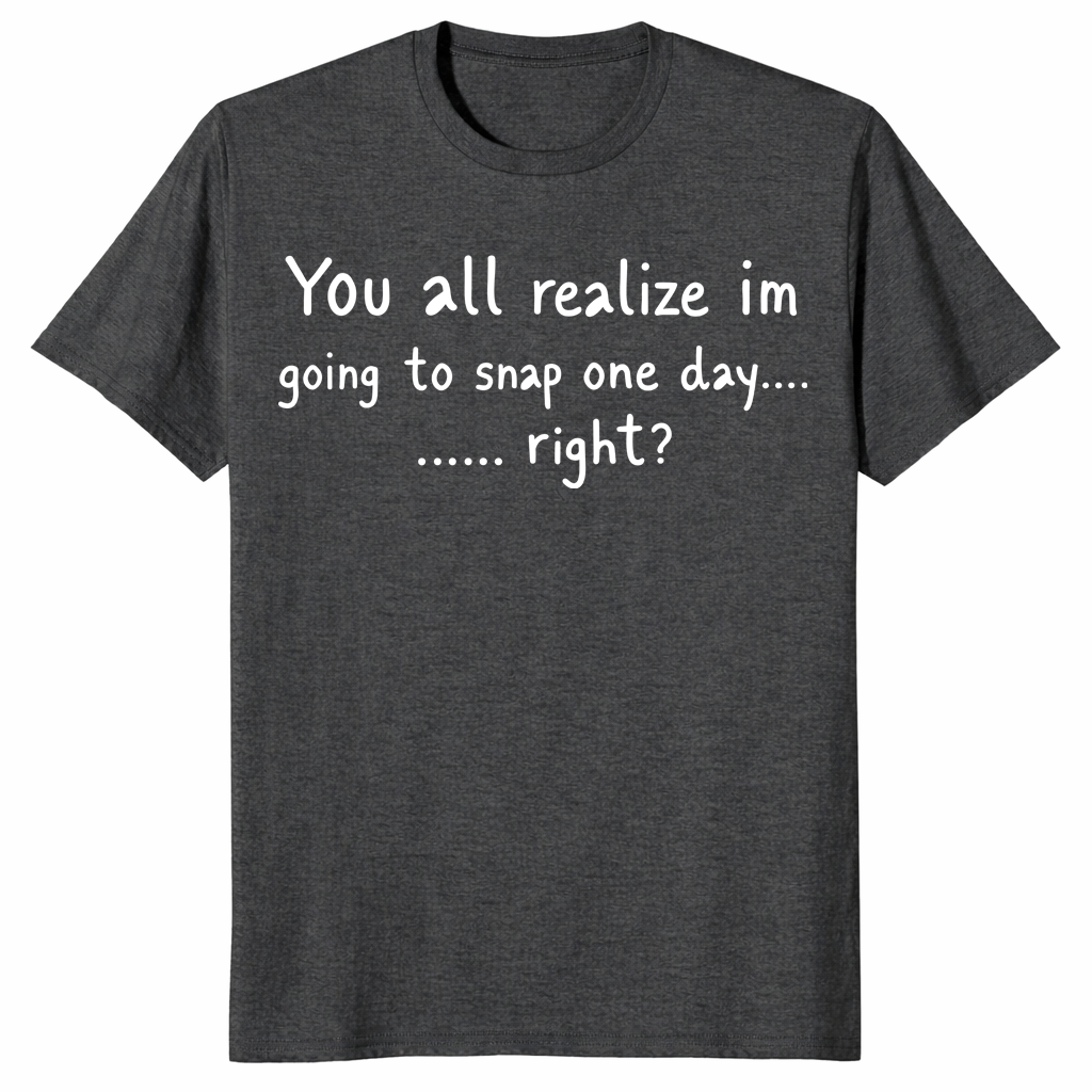 Going to snap shirt in dark heather grey