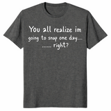 Going to snap shirt in dark heather