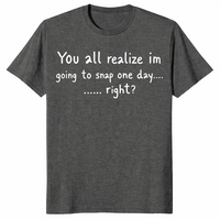 Going to snap shirt in dark heather
