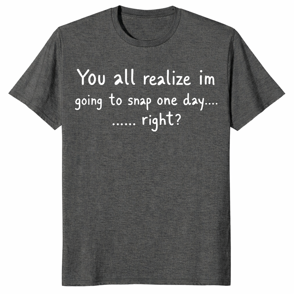 Going to snap shirt in dark heather