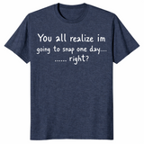 Going to snap shirt in heather navy