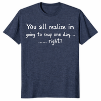 Going to snap shirt in heather navy