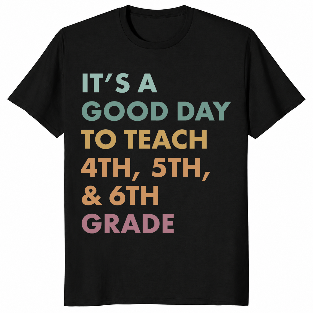 Good day to teach shirt in black