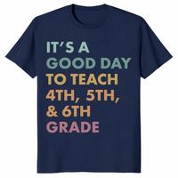 Good day to teach shirt in navy