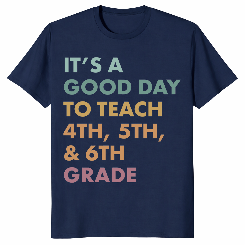 Good day to teach shirt in navy
