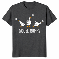 Goose Bumps Volleyball Shirt in dark heather grey