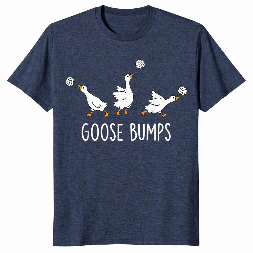 Goose Bumps Volleyball Shirt in heather navy