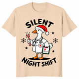 Goose Nurse Christmas Shirt in sand