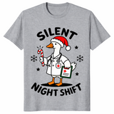 Goose Nurse Christmas Shirt in sport grey