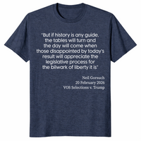 Gorsuch VOS Selections V Trump 2026 SCOTUS Ruling T-Shirt | Cuccico
