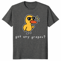 Got Any Grapes funny duck meme t-shirt in dark heather