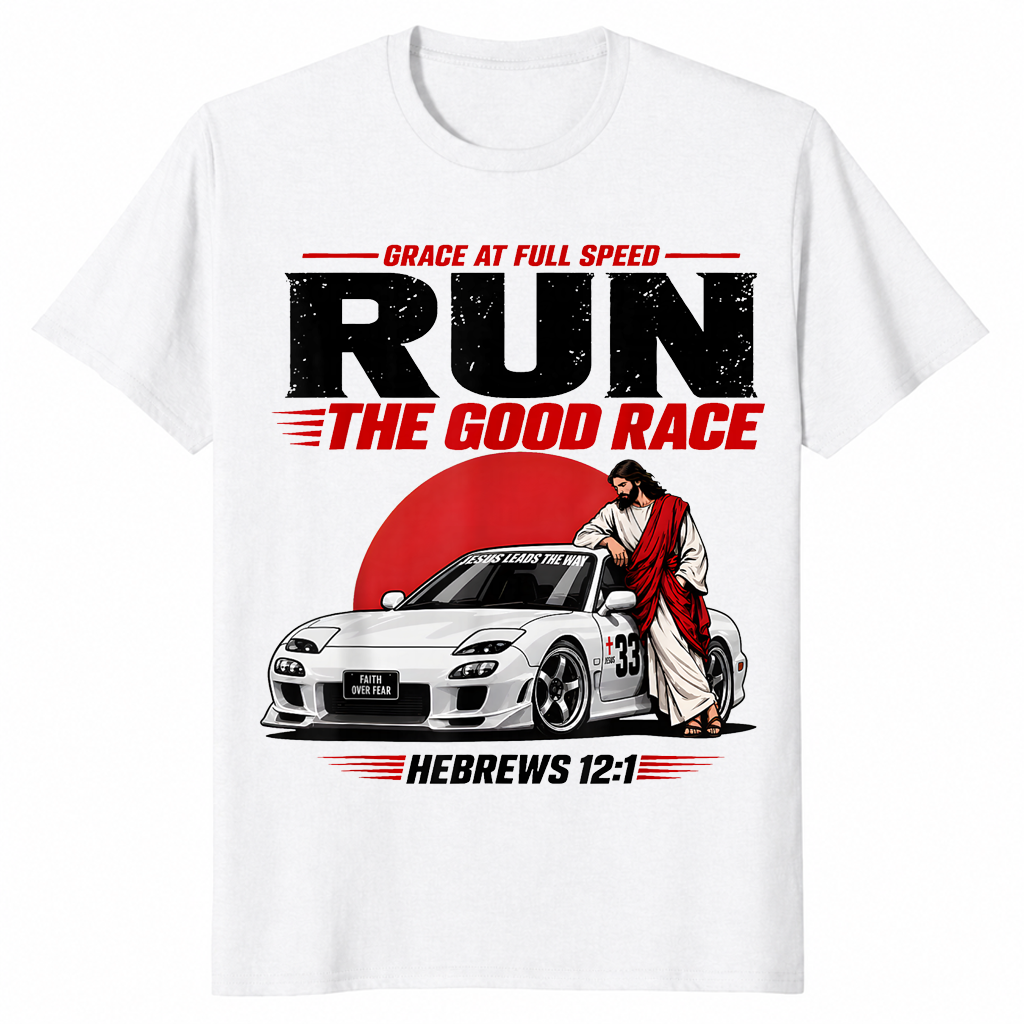 Grace At Full Speed Shirt in white