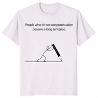 Grammar Pun shirt ice grey