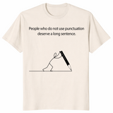 Grammar Pun shirt in natural