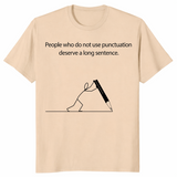 Grammar Pun shirt in sand