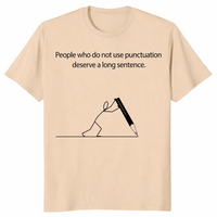 Grammar Pun shirt in sand