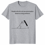 Grammar Pun shirt sport grey
