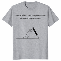 Grammar Pun shirt sport grey