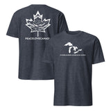 Great Lakes map shirt in heather navy