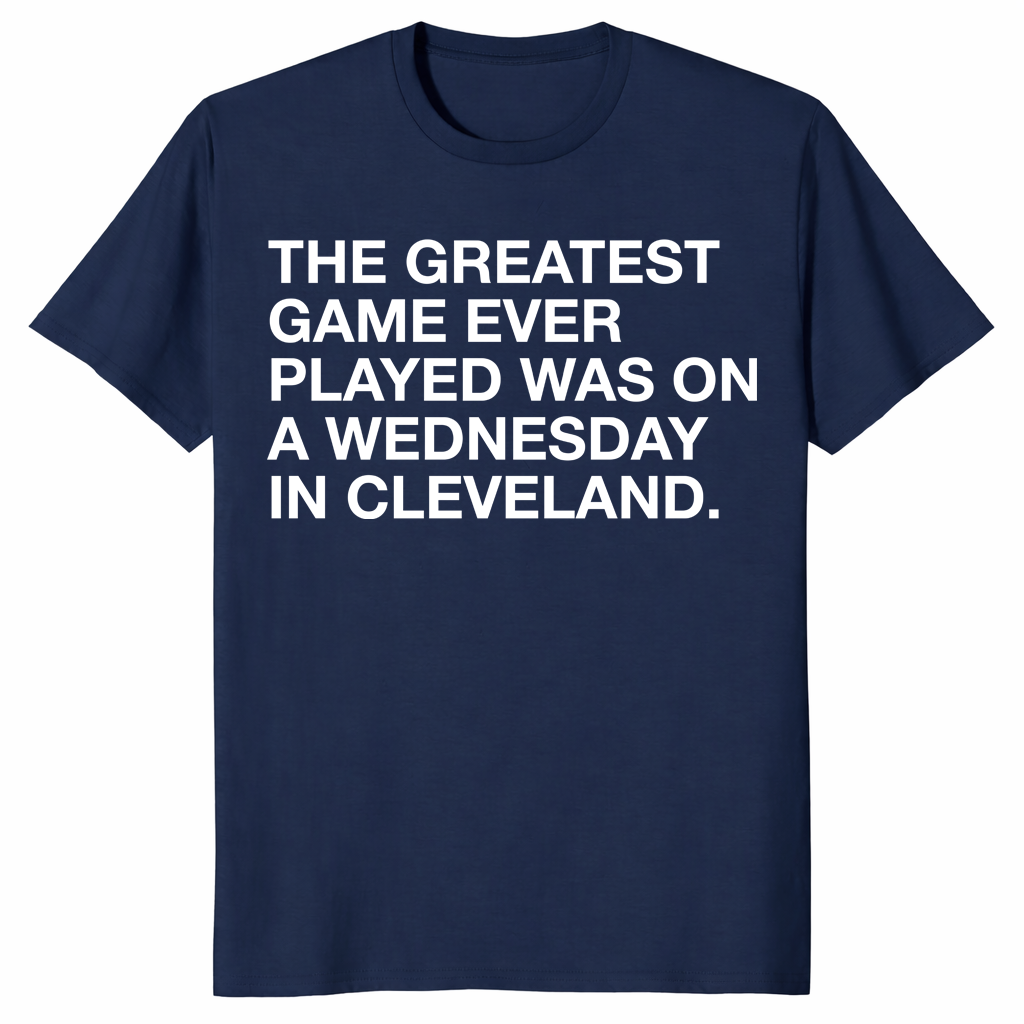 Navy greatest game ever played shirt front print
