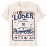 Greek mythology shirt in ice grey