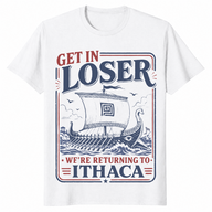 Greek mythology shirt in white