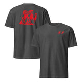 Grey and red horse print tee inspired by Little Disasters, by Cuccico