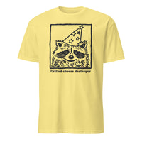 Grilled Cheese Destroyer Party Animal T-shirt in Cornsilk Yellow by Cuccico