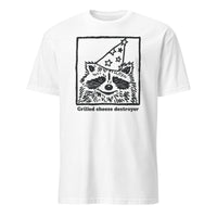 Grilled Cheese Destroyer Party Animal T-shirt in White by Cuccico