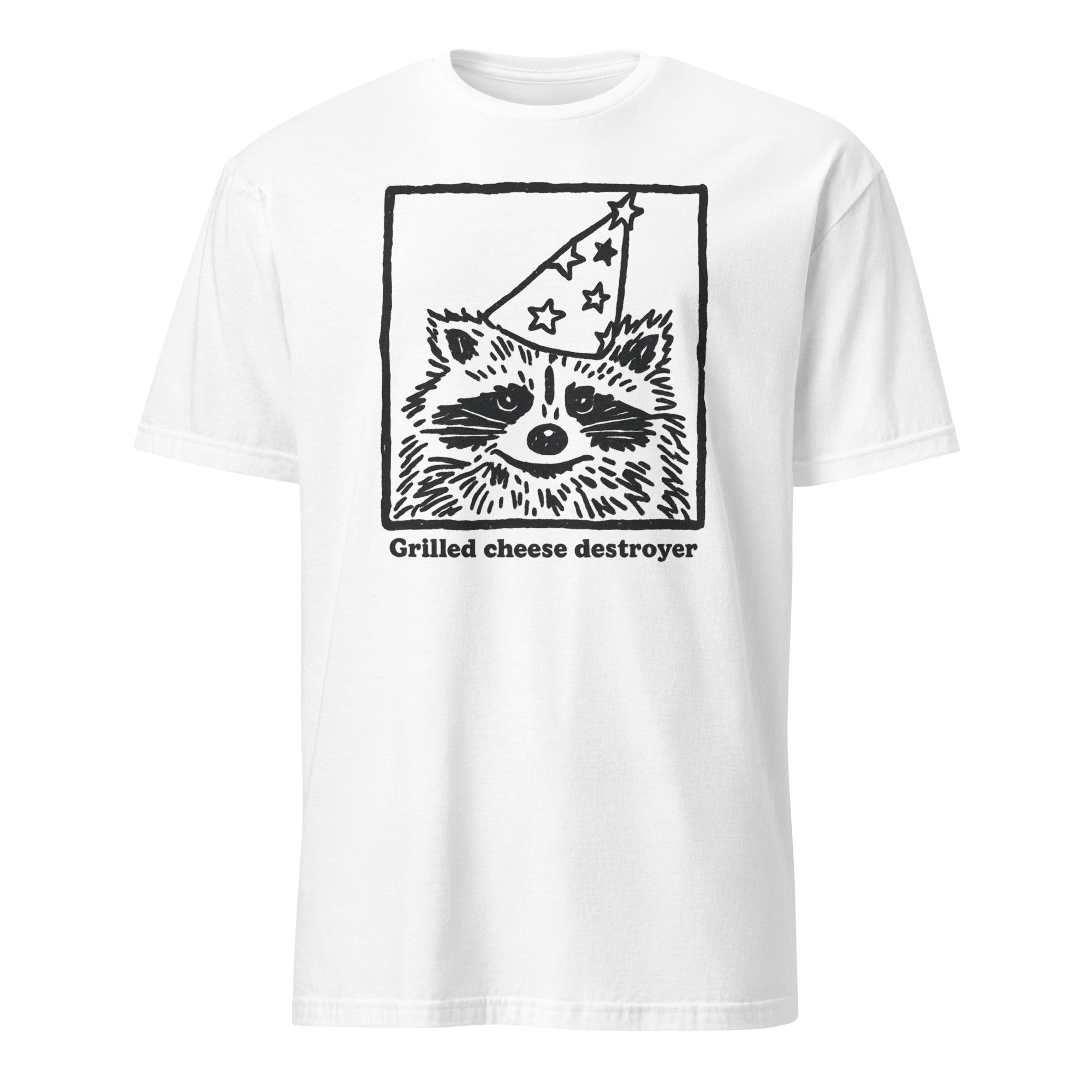 Grilled Cheese Destroyer Party Animal T-shirt in White by Cuccico
