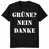 Gruene Nein Danke shirt in black