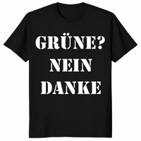 Gruene Nein Danke shirt in black