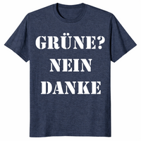 Gruene Nein Danke shirt heather navy