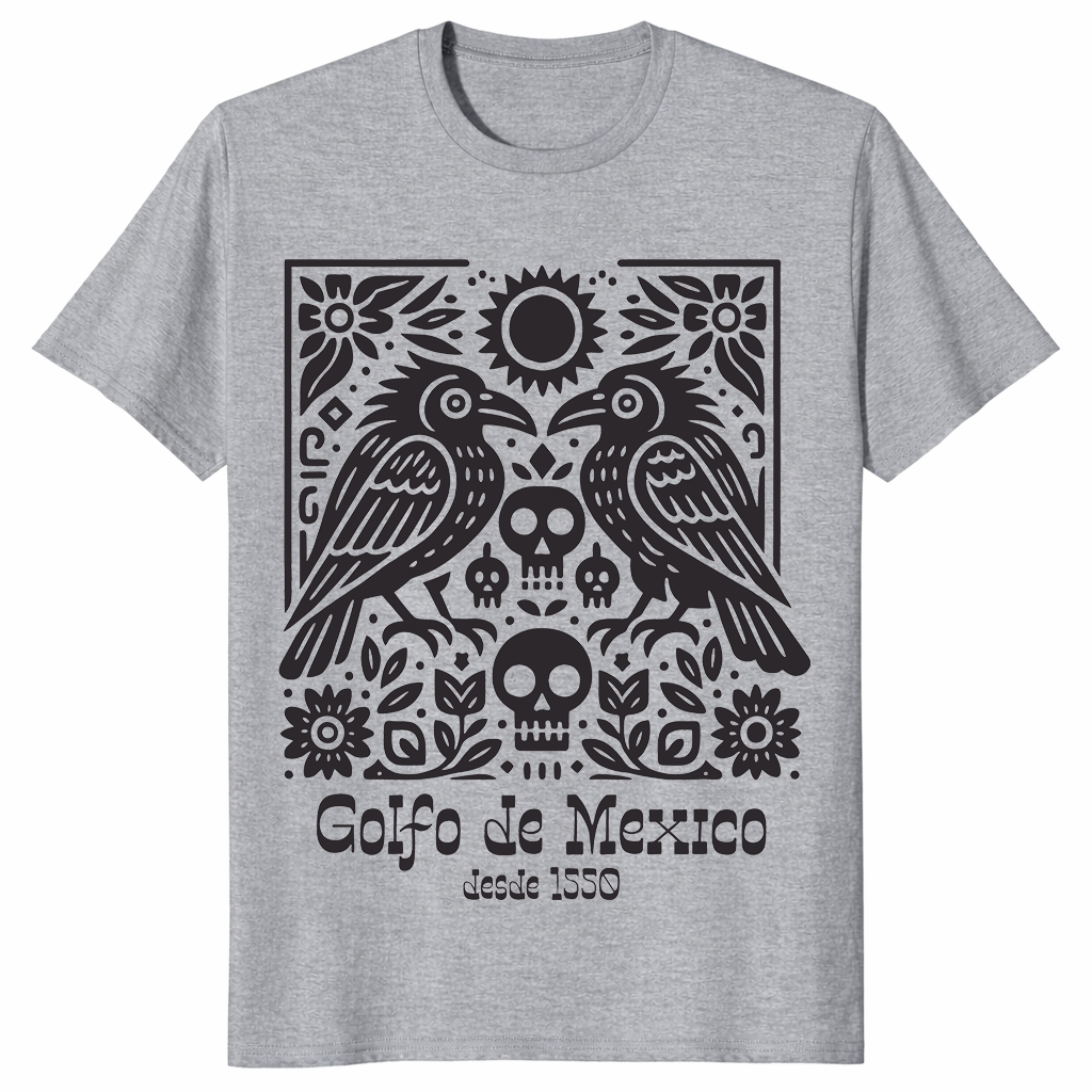 Gulf of Mexico crow shirt in sport grey