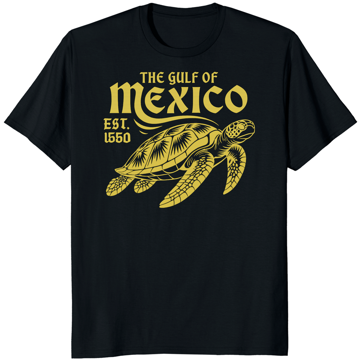 The Gulf of Mexico Estd 1550 Stay Salty & Resist T‑Shirt | Tropical Turtle by Cuccico | Cuccico Design
