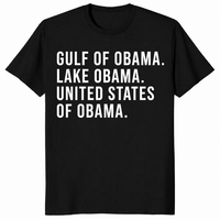 Gulf of obama shirt in black