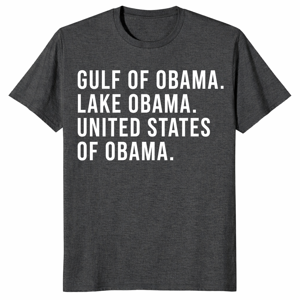 Gulf of obama shirt in dark heather grey
