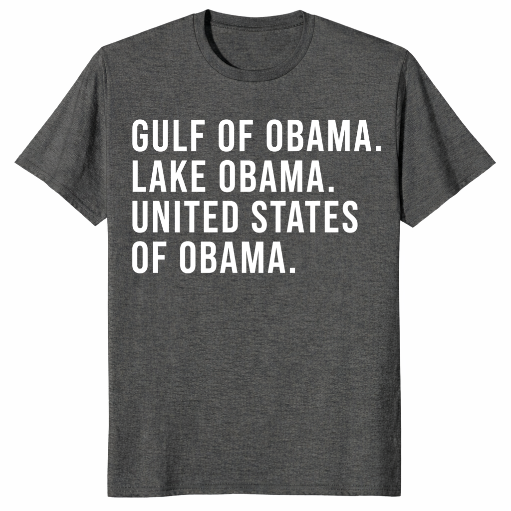 Gulf of obama shirt in dark heather