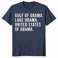 Gulf of obama shirt in heather navy