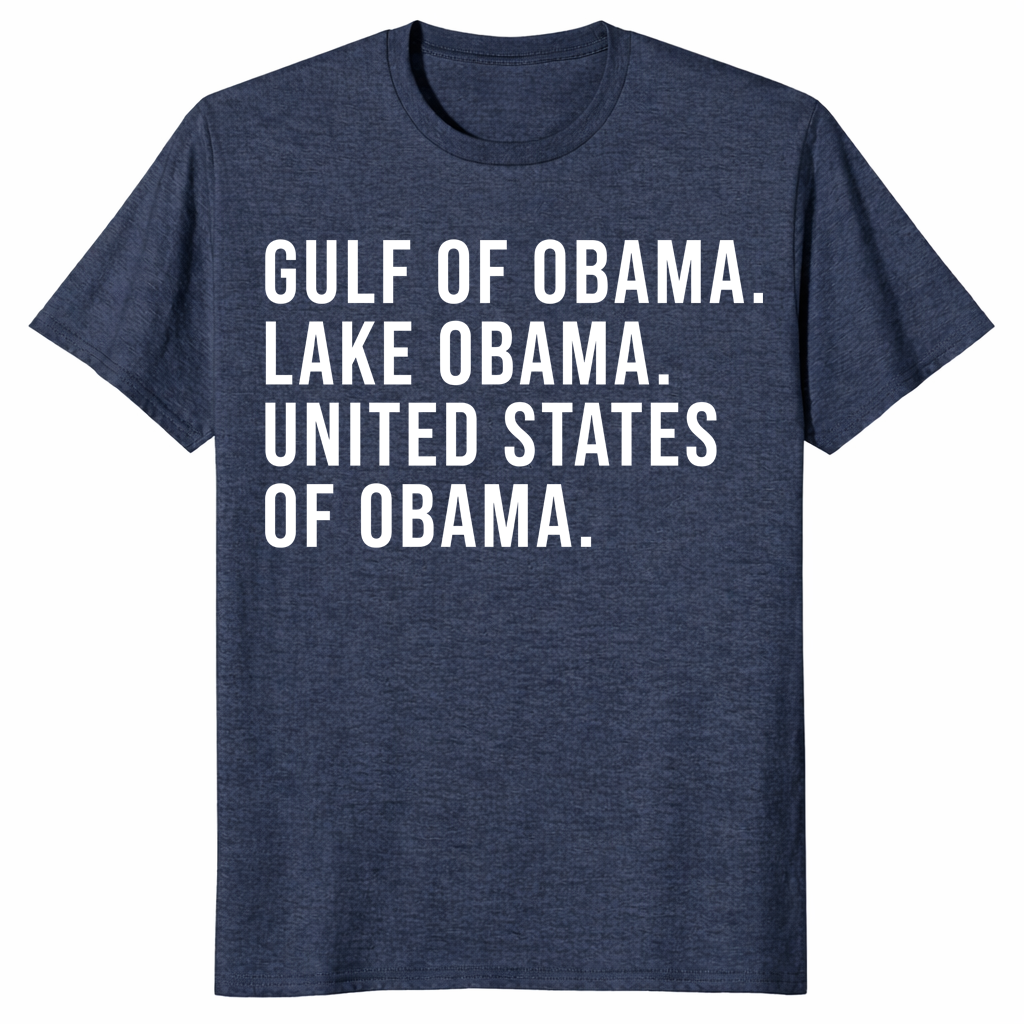 Gulf of obama shirt in heather navy