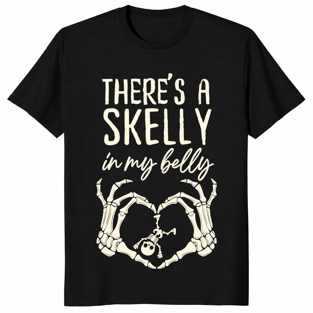 Halloween Pregnancy spooky mama announcement t-shirt in black