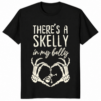 Halloween Pregnancy spooky mama announcement t-shirt in black