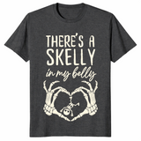 Halloween Pregnancy spooky mama announcement t-shirt in dark heather grey